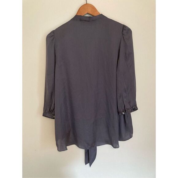 Remain  charcoal tie neck blouse‎ - Picture 4 of 4